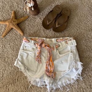 NWT free people relaxed and sashed shorts